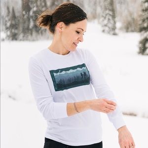 Zyia White Hiking Long Sleeve